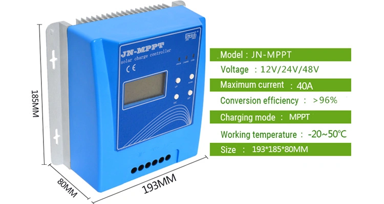 MPPT Solar Charge Controller for 20A 30A 40A 12V 24V 48V