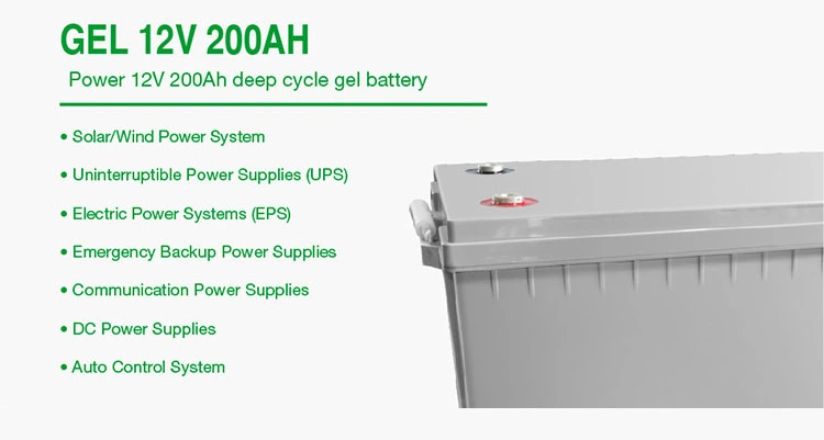 Hot New Products Solar Battery Gel 12V 200ah Gel Type Solar Battery 65mAh Solar Opzv 500ah 1000ah Tubular Gel Batteries