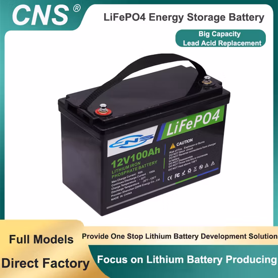 12.8V 100ah LiFePO4 Lead Acid Replacement Battery 1280wh