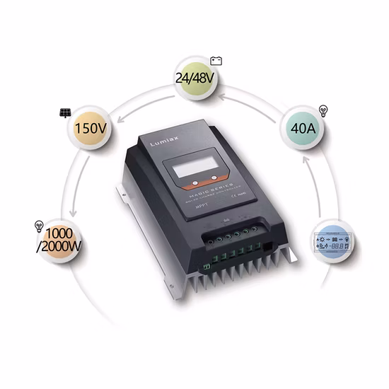 30-50AMP MPPT Solar Charge Controller for AGM Lithium Battery
