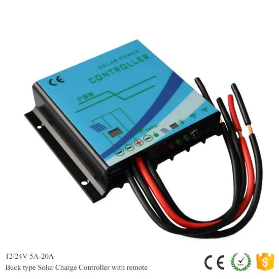 Booster Type Constant Current Solar Charge Controller PWM 12V 24V 5A 10A 15A 20A High Power with Remote