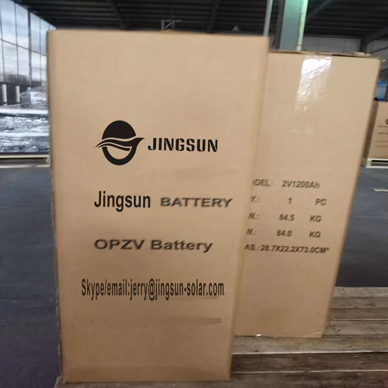 Opzs Opzv Tubular Rechargeable Deep Cycle Lead Acid Battery 12V 200ah 2V 1000ah 3000ah